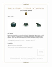 1.15 Ct. Bluish Green Sapphire from Montana Appraisal