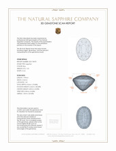 1.53 Ct. Blue Sapphire from Ceylon (Sri Lanka) 3 D Scan Report