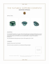 1.31 Ct. Sapphire from Madagascar Appraisal