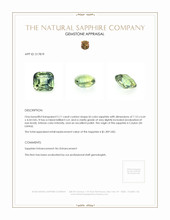 2.11 Ct. Bi Color / Parti Sapphire from Ceylon (Sri Lanka) Appraisal