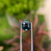 3.04 Ct. Bluish Green Sapphire from Madagascar Life Style