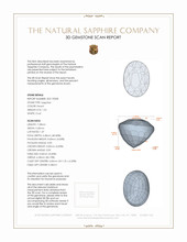 1.52 Ct. Sapphire from Ceylon (Sri Lanka) 3 D Scan Report