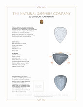1.02 Ct. Blue Sapphire from Ceylon (Sri Lanka) 3 D Scan Report