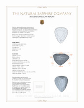 1.02 Ct. Sapphire from Ceylon (Sri Lanka) 3 D Scan Report