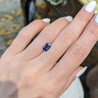 0.98 Ct. Blue Sapphire from Ceylon (Sri Lanka) Life Style