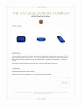 0.98 Ct. Blue Sapphire from Ceylon (Sri Lanka) Appraisal