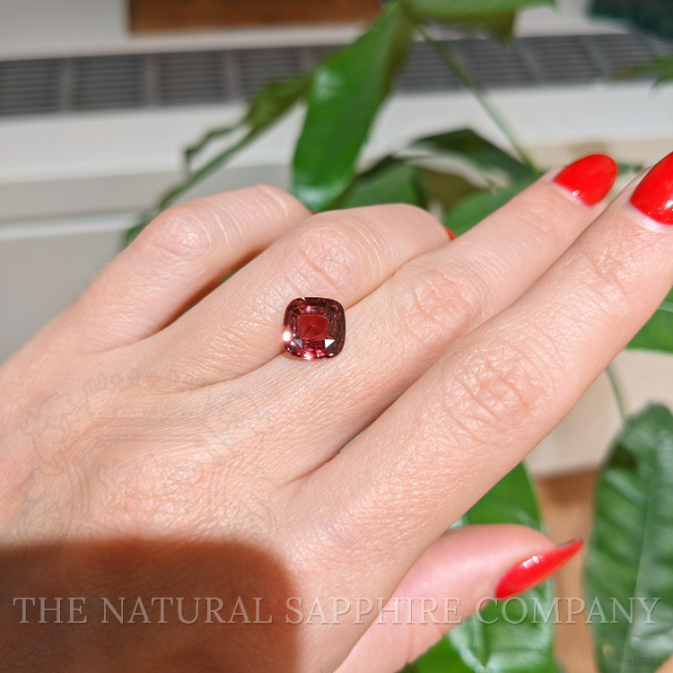 3.22 Ct. Pinkish Brown Sapphire from Ceylon (Sri Lanka)