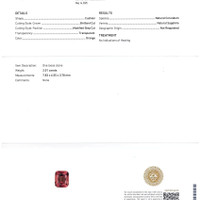 2.01 Ct. Orange Sapphire from Ceylon (Sri Lanka) Scan Report
