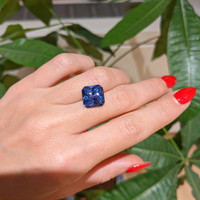 9.00 Ct. Blue Sapphire from Ceylon (Sri Lanka) Life Style