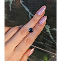 3.20 Ct. Bluish Green Sapphire from Ceylon (Sri Lanka) Life Style