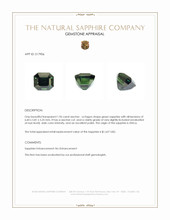 1.96 Ct. Green Sapphire from Africa Appraisal