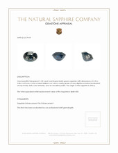 1.28 Ct. Bluish Green Sapphire from Africa Appraisal