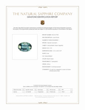 0.72 Ct. Bluish Green Sapphire from Africa Scan Report