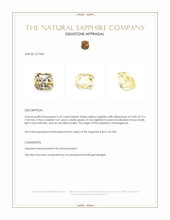 5.59 Ct. Yellow Sapphire from Madagascar Appraisal