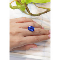 10.29 Ct. Blue Sapphire from Ceylon (Sri Lanka) Life Style