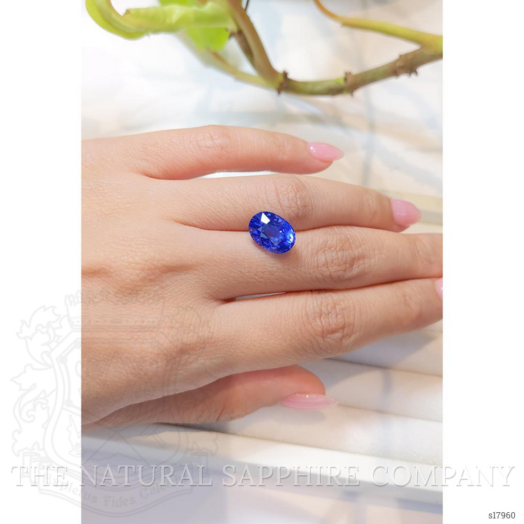 7.25 Ct. Purplish Blue Sapphire from Madagascar