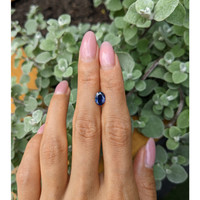 1.27 Ct. Blue Sapphire from Ceylon (Sri Lanka) Life Style