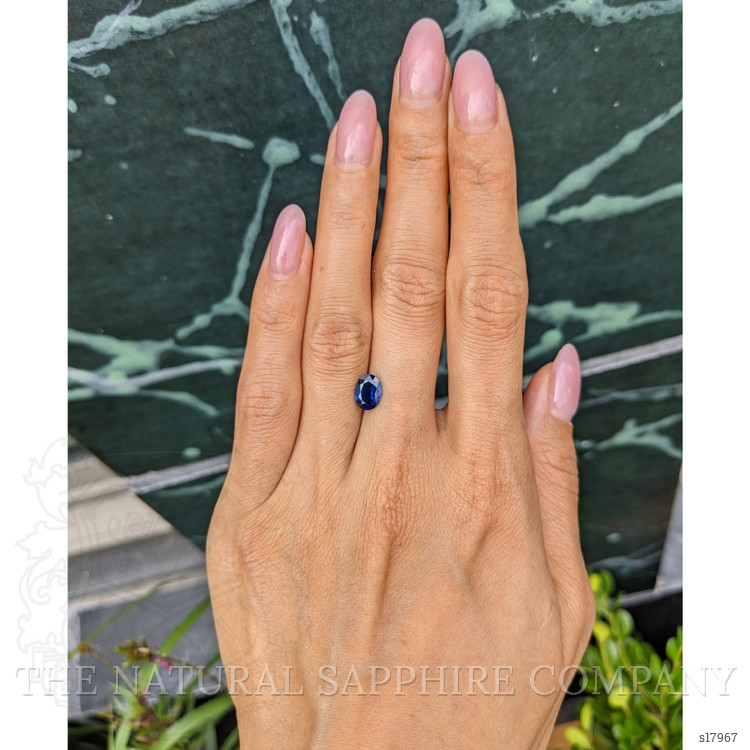1.27 Ct. Blue Sapphire from Ceylon (Sri Lanka)