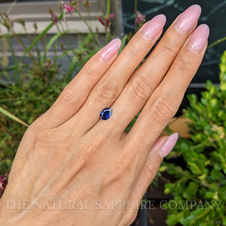 1.27 Ct. Blue Sapphire from Ceylon (Sri Lanka)