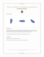 4.64 Ct. Blue Rough Sapphire from Ceylon (Sri Lanka) Appraisal