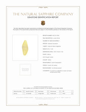 15.45 Ct. Yellow Sapphire Crystal from Ceylon (Sri Lanka) Scan Report