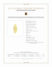 15.45 Ct. Yellow Rough Sapphire from Ceylon (Sri Lanka) Scan Report