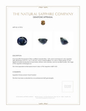 3.00 Ct. Sapphire from Madagascar Appraisal