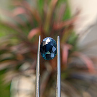 3.50 Ct. Bluish Green Sapphire from Madagascar Life Style
