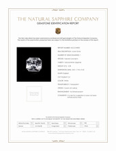 3.28 Ct. White Sapphire from Ceylon (Sri Lanka) Scan Report