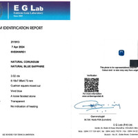 3.02 Ct. Blue Sapphire from Ceylon (Sri Lanka) Scan Report