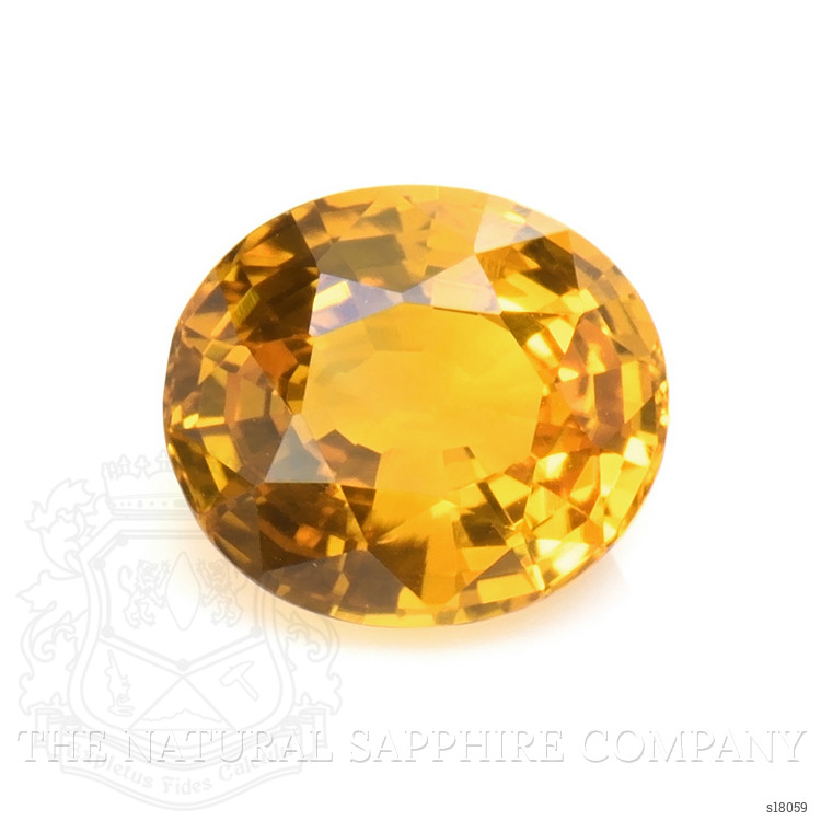 2.01 Ct. Yellowish Orange Sapphire from Ceylon (Sri Lanka)