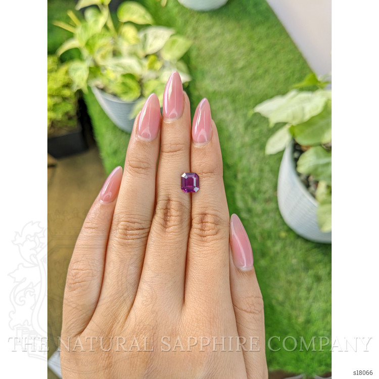 2.08 Ct. Purple Sapphire from Ceylon (Sri Lanka)