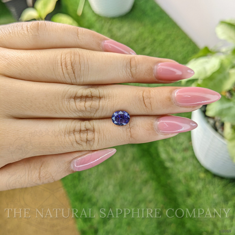 2.25 Ct. Violet Sapphire from Ceylon (Sri Lanka)