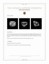 2.55 Ct. White Sapphire from Ceylon (Sri Lanka) Appraisal