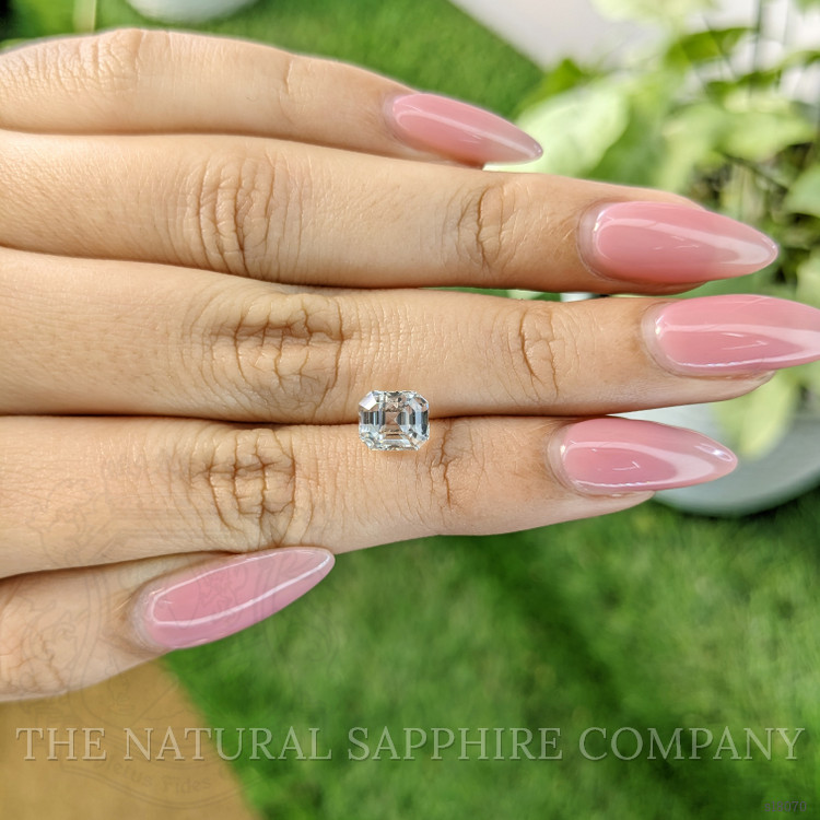 2.55 Ct. White Sapphire from Ceylon (Sri Lanka)