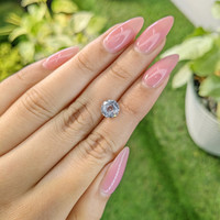 2.08 Ct. White Sapphire from Ceylon (Sri Lanka) Life Style