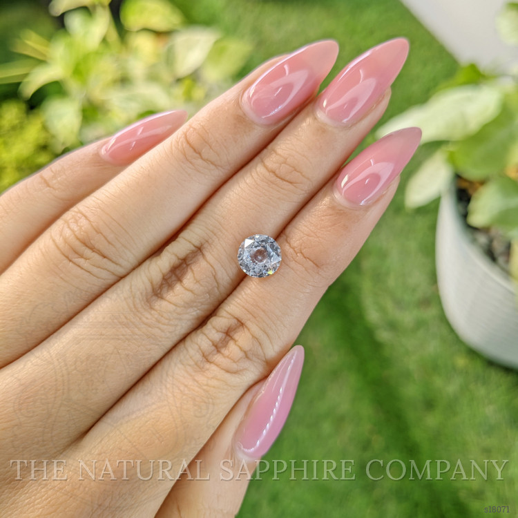 2.08 Ct. White Sapphire from Ceylon (Sri Lanka)