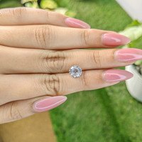 2.08 Ct. White Sapphire from Ceylon (Sri Lanka) Life Style