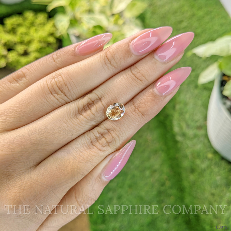 2.30 Ct. Peach Sapphire from Ceylon (Sri Lanka)