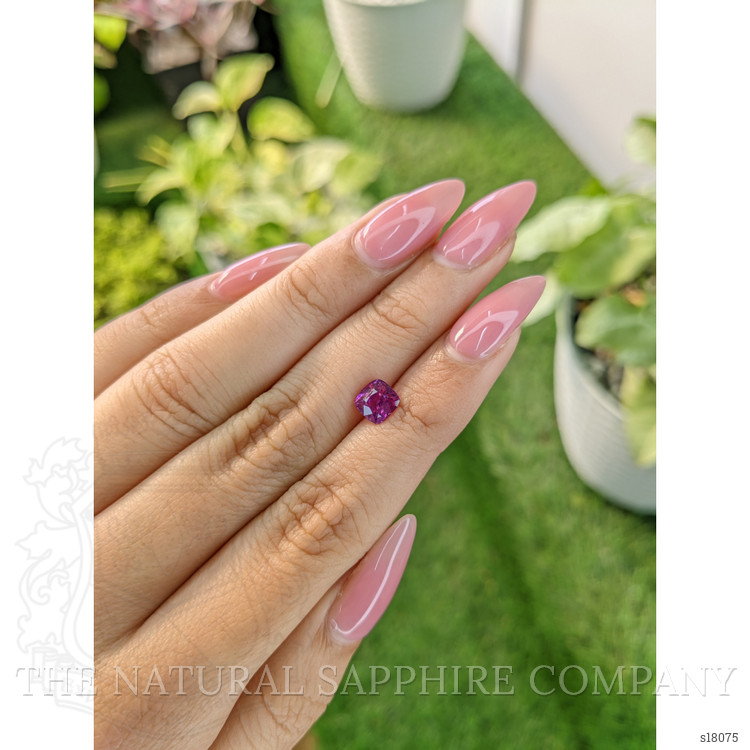1.55 Ct. Purplish Pink Sapphire from Ceylon (Sri Lanka)