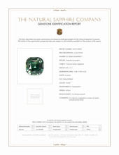 3.11 Ct. Green Sapphire from Africa Scan Report