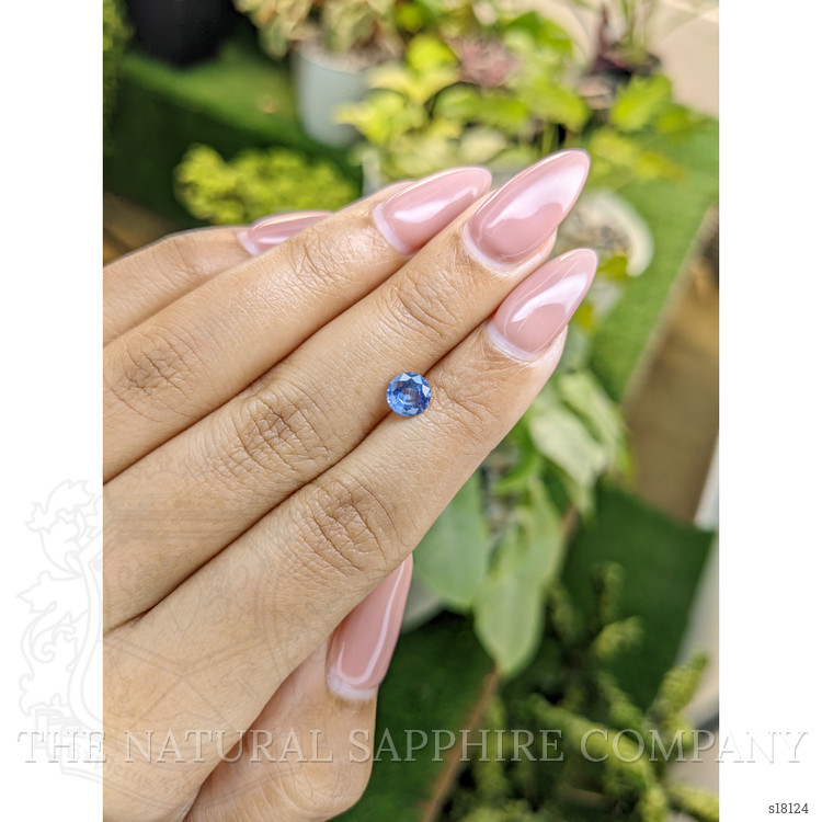 0.87 Ct. Blue Sapphire from Ceylon (Sri Lanka)