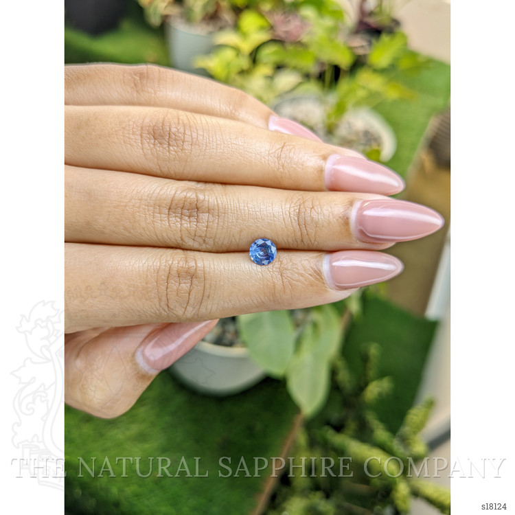 0.87 Ct. Blue Sapphire from Ceylon (Sri Lanka)