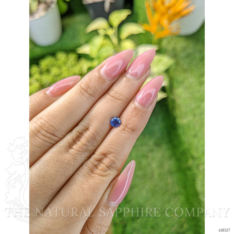0.56 Ct. Blue Sapphire from Ceylon (Sri Lanka)