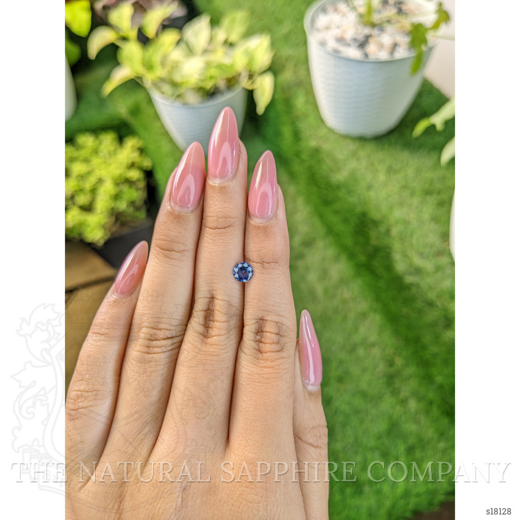 0.66 Ct. Blue Sapphire from Ceylon (Sri Lanka)