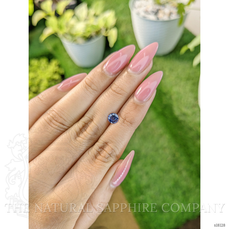 0.66 Ct. Blue Sapphire from Ceylon (Sri Lanka)