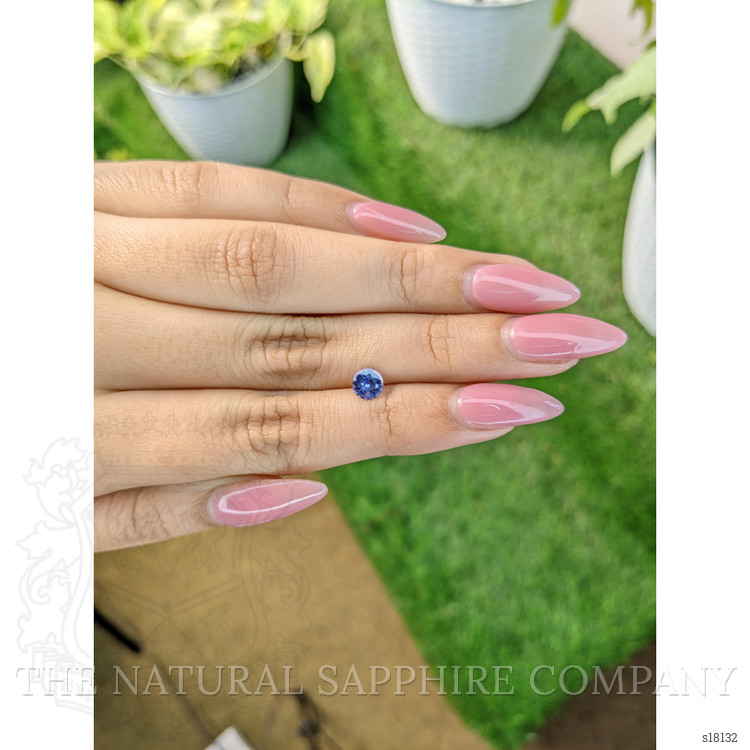 0.76 Ct. Blue Sapphire from Ceylon (Sri Lanka)
