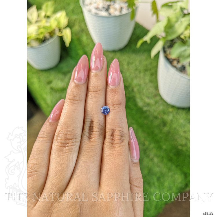 0.76 Ct. Blue Sapphire from Ceylon (Sri Lanka)