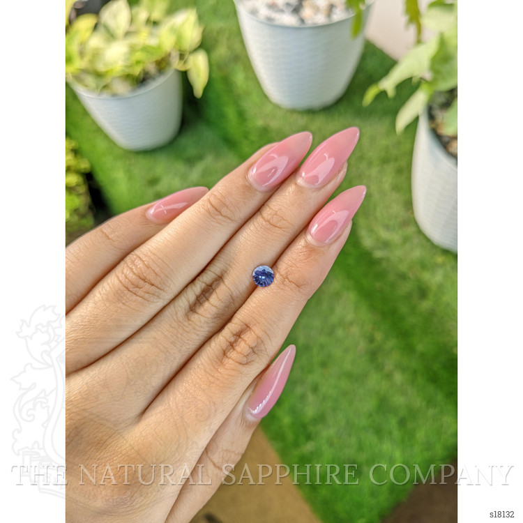 0.76 Ct. Blue Sapphire from Ceylon (Sri Lanka)