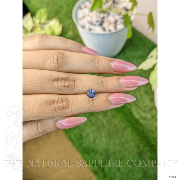 0.69 Ct. Blue Sapphire from Ceylon (Sri Lanka)